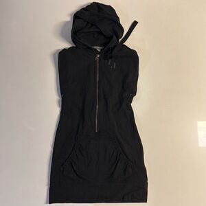 *ARMANI EXCHANGE Women's Black Sleeveless Zip Up dress Size XS